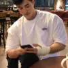 重磅落肩大學T｜厚實挺版不起毛球