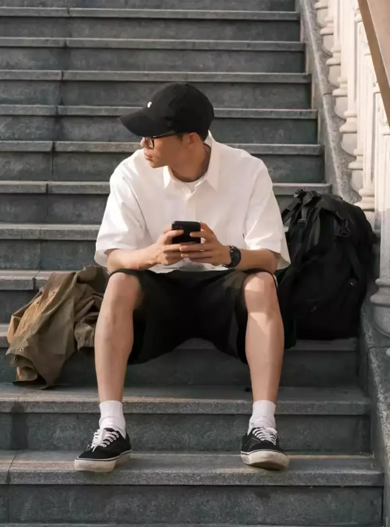 重磅硬挺短袖襯衫｜不燙也挺