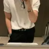 微彈條紋上衣｜隨便穿就像韓劇男主