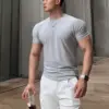 BC490 - 04 涼感羅紋男短T|35度穿也涼