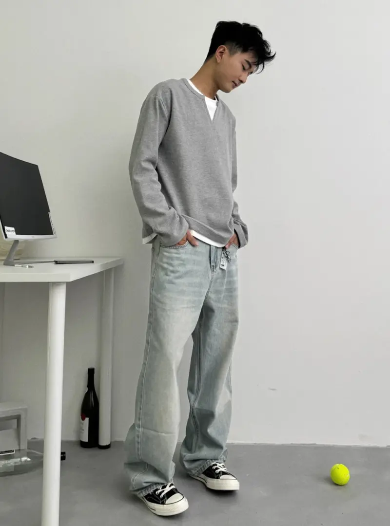 華夫格假兩件長袖｜觸感舒服到上癮