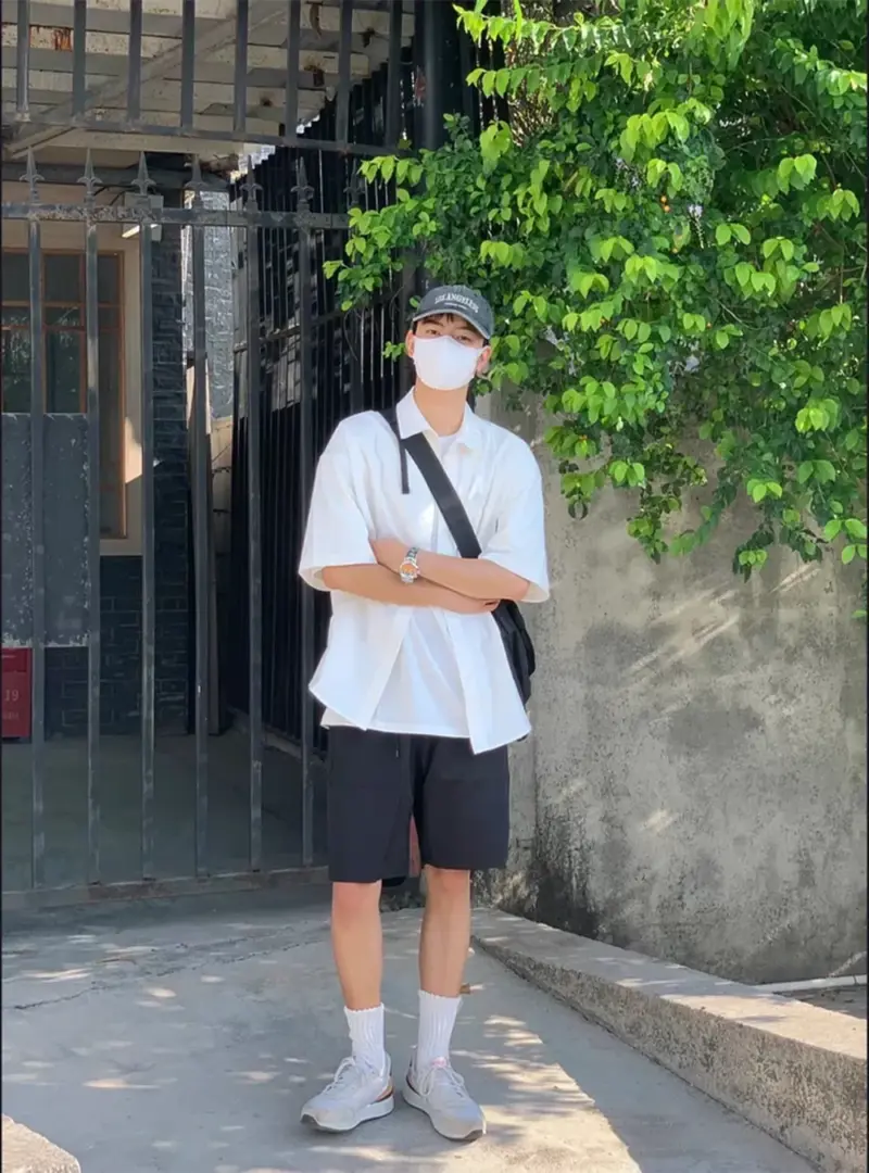 重磅硬挺短袖襯衫｜不燙也挺