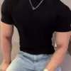 BC490 - 05 涼感羅紋男短T|35度穿也涼