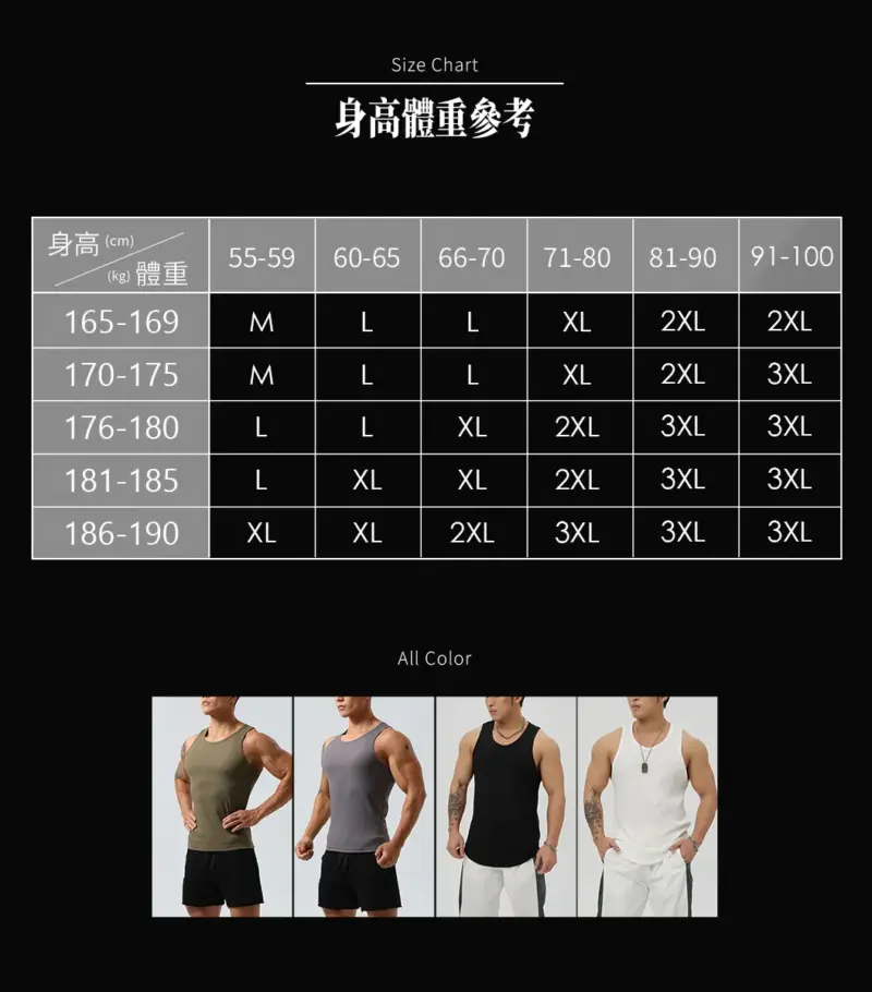 彈力羅紋貼身背心｜讓肌肉線條更明顯